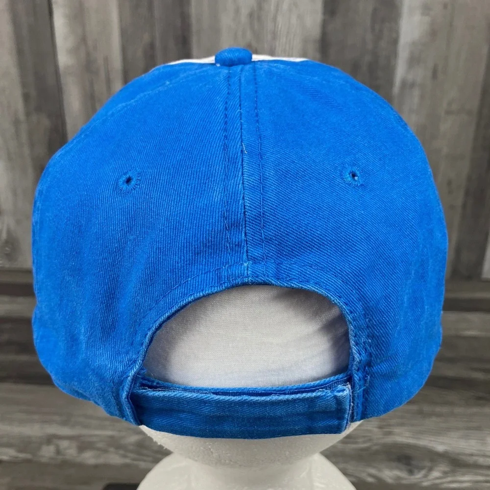 Bud Light Hat Blue White Adjustable Baseball Cap Beer Logo Patch Trucker Style